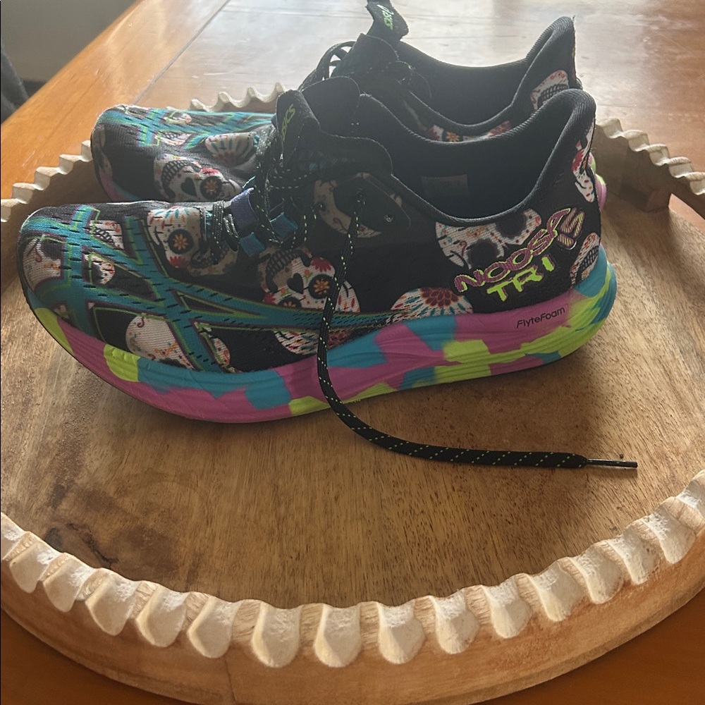 ASICS Women’s Sneakers - Black, Blue, and Green